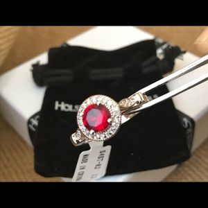 🎁🎁3 Carat RED Sapphire Ring!! Sz 11🎁🎁